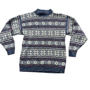 American Pride Fair Sweater USA Made Vintage Large‎ Crew Neck 100% Acrylic